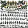 CONVENTEJOY Military Weapon Guns Accessories for Minifigure Block Toys Include Camouflage Helmets EOD Suits Shields for Army Soldiers Gear Set Building Kits Kids Toy260pcs