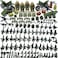 CONVENTEJOY Military Weapon Guns Accessories for Minifigure Block Toys Include Camouflage Helmets EOD Suits Shields for Army Soldiers Gear Set Building Kits Kids Toy260pcs