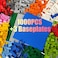 HUIZDQ 1000 Pieces Building Blocks Classic Stackable Base Plates 3 63 x 63 Blue Gray and Green Base Plates Compatible with All Major Brands