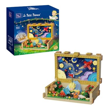 PANTASY The Little Prince Suitcase Building Blocks Set Construct Create Play Building Kit for Adults Home and Office