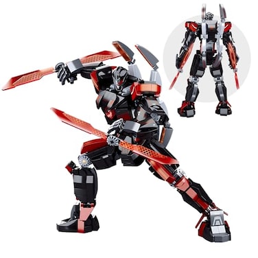 HIGH GODO Wanderer Mech Building Blocks Set for AdultsDark Robot Model Building Kit with 2 Multiple Weapons 585 Pieces Creative Collectible Gift for Teens 14