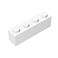 Newbeoding Classic Building Brick 1x4 100 Piece Bulk Brick Block Compatible with Lego Parts and Pieces 3010 110 Pcs White