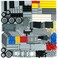 Pasacho 544PCS Technical Parts Pieces Sets Engine Pullback Motor Kit Beams Liftarm Frame Extra Replacement Car Tire Wheel Axles Pin Connector Bricks Bulk