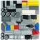 Pasacho 544PCS Technical Parts Pieces Sets Engine Pullback Motor Kit Beams Liftarm Frame Extra Replacement Car Tire Wheel Axles Pin Connector Bricks Bulk