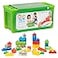Jelly Blox Stash N Stack 2in1 Storage Case with 30 Blocks Toddler Preschool Building Blocks Kids Can Squeeze Stretch MESH ACCREDITED Safety Tested OuchFree Sensory Play Toy Ages 2