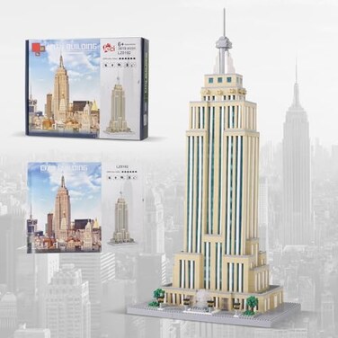 STMIGAIBLOCKS 3819PCS New york Empire State Micro Mini Building Blocks SetCommemorative Architectural Model BuildingUnique Choice for 14 Kids or Adults