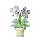 Jollcnoia Orchid Mini Flower Potted Bonsai Building Toy Blocks Particle Flower Botanical