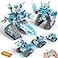 Opmind 5 in 1 STEM RC Robot Building Kit 408PCS APP Remote Control Blocks DIY Engineering Robotics Erector Science Set for Kids Age 6 7 8 9 10 11 12 Educational Learn Toys Gift for Boys Girls
