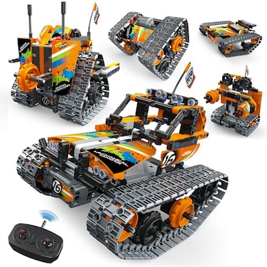 Opmind 5 in 1 STEM Remote Control Building Kit 392Pcs Blocks Erector Projects Set Toys for Kids Age 812 Build a TankRobotAVT DIY Science Educate 6 7 9 10 11 Years Old for Boys Girls Gift Ideas