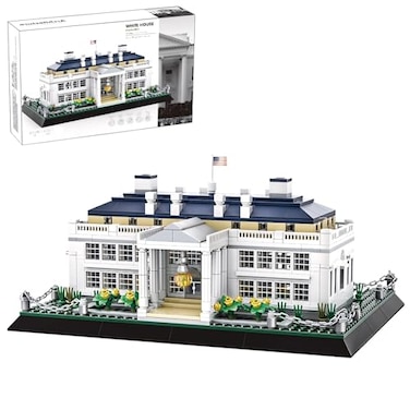CAXIMSY White House Model Building Block Sets 895 Pieces Washington Famous Landmark Architecture Gifts for Adults
