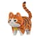 HONLANCH Animal Orange Striped Bell Cat Micro Building Blocks Set8000PCS Gift for Adult and Kid