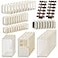 Feleph Windows and Doors Bricks Set House Accessories MOC Building Block Kit 118 Pieces and Parts Compatible with Major Brand White