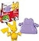 Mega Brands MEGA Pokmon Action Figure Building Toys Set Pok Ball 2Pack Pikachu and Ditto with 42 Pieces for Kids