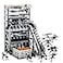 ELEFOCUS WW2 Military Base Building Blocks Set with Army Weapons Pack SWAT Gear MinigunsWitch 6 Soldier Figures