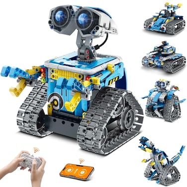 Mibido Robot Building Kit with Remote Control STEM Gifts for Kids Boys Ages 814 Technic Coding Robotic Toys for Teens Birthday Build 5in1 Models with 488 Pieces