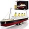 BrickTribe Model Set Ship Brick Set Gift for Adults and Kids 6 with 2 Major Minifigures Compatible with Lego Sets STEM Big Shape Brick Set Ideal for Fans Collection 2401 PCS