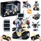 VOPOGLNE 5 in 1 STEM Robot Building Kit APP Remote Control Screen Building Toys Eye Coding Robots Rechargeable 620Pcs DIY Super Warriors for Kids Learning Boys Girls Birthday Gifts