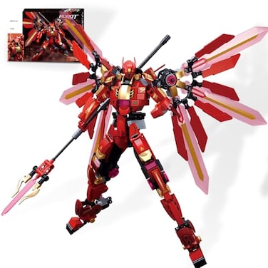 Mavo brix Mech Building Set Samurai Mecha Warriors Building Kit Creative Collectible Toy for Adults Man Teens Boys 8 Compatible with Lego Mech Set 511 PCS