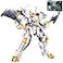 CSNRHG White Tiger Samurai mech Robot Model with Double Axe Head Building Blocks Toy Set Mythical Birthday for Age 8 Children Adults Teens 679 Pieces