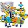 Anpcso Marble Run Building Blocks Dinosaurs Marble Track Toy Classic Large Bricks for 3 4 5 6 7 Year Old Boys Girls Kids Bricks Compatible with All Major Brands