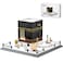 LQPFBSM Mecca Kaaba Building Blocks 446 Pcs Holy Mosque Architecture Model Islamic Gift for Ramadan Eid Educational Muslim Toy for Adults Teens Home Decor Souvenir with Display Base