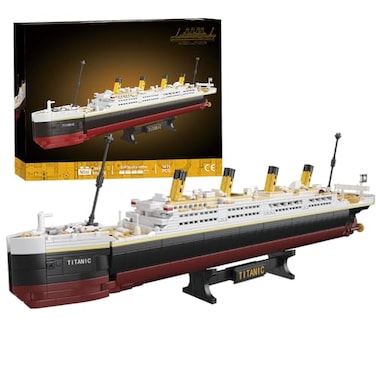 NETEHU Titanic Boat Model Building Blocks Set 1465 Pieces Mini Bricks Cruise Ship ModelDIY Educational Titanic Toys for Alone at Home