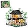 Lumibricks BambooHouse Lighting BuildingBricks Set Retro Chinese Bamboo Cabin and Treehouse Collection LED Light Set 2432 Pcs for Adults and Retro House Building Collectors