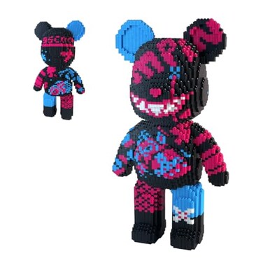 DAHONPA Smiley Bear Building Blocks Set Decoration Toy 7220 Pieces Gift for Adults and Kids