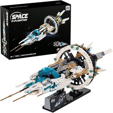 UNCLE BRICK Space Spaceship Building Blocks Setwith Lights and Power MotorInterstellar Space StationSpace Exploration ToyCreative Gift Idea for Adults and Space Fansfor Boys and Gril Age 812