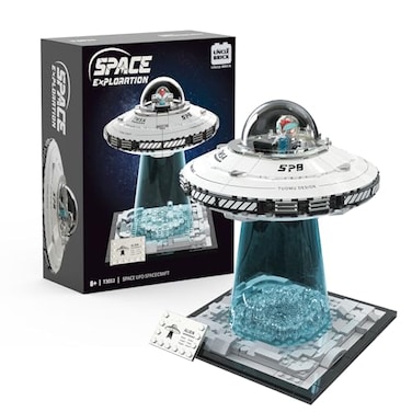 UNCLE BRICK Space UFO Spaceship Building Sets Galaxy Interstellar Spaceship SetsCollection Creative Star Spaceship Building Kit for Animation Fansfor Boys and Gril Age 812