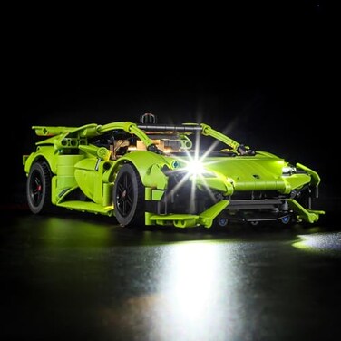 MENZAVA LED Light Set Compatible with Lego 42161 Lamborghini Huracn Tecnica Technic Building Blocks Model Model Set NOT Included