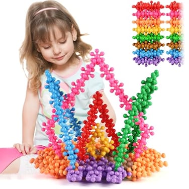 TOMYOU 300 Pcs Building Blocks Kids STEM Toys Educational Sets Interlocking Plastic for Preschool Boys and Girls Aged 3 Safe Material Creativity