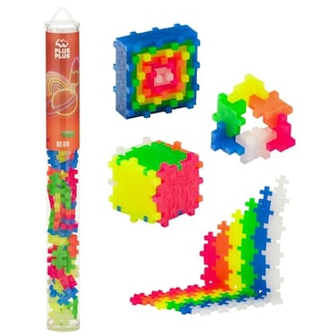 PLUS PLUS Plus Plus Toy Tube Neon Mix