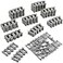 MANNIDOO Classic City Train Tracks 54 Pieces Railroad Track with 32 Curved 20 Straight and 2 Switch Train Tracks Train Expansion Accessories Compatible with All Major Train Tracks