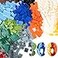 MALEKO Building Bricks Compatible with Classic Creative Blocks of All Major Brands300Pieces Basic Bulk Small Brick SetBuilding Blocks in Radom Color Mixed Shape