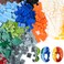 MALEKO Building Bricks Compatible with Classic Creative Blocks of All Major Brands300Pieces Basic Bulk Small Brick SetBuilding Blocks in Radom Color Mixed Shape