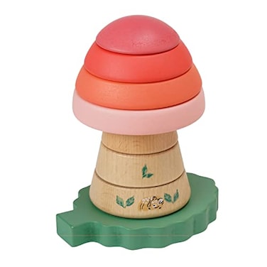 Manhattan Toy Folklore Fungi Magnetic Wooden Toadstool Shaped Stacking Toy for Babies 12 Months and Up