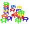 Constructive Playthings Ring Builders Stacking Toys 96Piece STEM Building Set for Kids Ages 18 Months Preschool Classroom MustHave