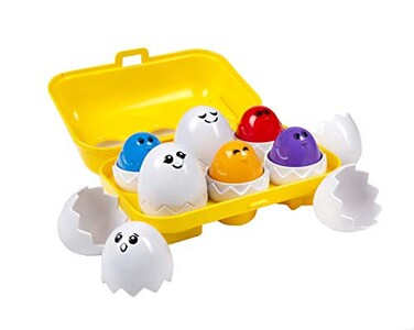 Kidoozie Peek N Peep Eggs Mentally Stimulating Sorting Stacking Toy for Ages 1 and Up A Fun Way to Build HandEye Coordinaton