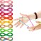 Poen 10 Pieces Cats Cradle String Finger Game String Cats Cradle Game Book Toy Supplies 65 Inch Long 10 Colors