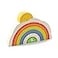 Tender Leaf Toys Rainbow Tunnel 7 Pcs Beautiful Wooden Rainbow Stacker Colorful Rainbow Stacking Toy Size and Color Recognition Cognitive Game Educational Toy