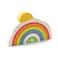 Tender Leaf Toys Rainbow Tunnel 7 Pcs Beautiful Wooden Rainbow Stacker Colorful Rainbow Stacking Toy Size and Color Recognition Cognitive Game Educational Toy