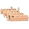 Adena Montessori Wooden Small Cylinders Block Knobbed Cylinder Socket Sensorial Educational Tools Preschool Early Learning Toys for Kids Set of 4 Ages 2