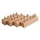 Adena Montessori Wooden Small Cylinders Block Knobbed Cylinder Socket Sensorial Educational Tools Preschool Early Learning Toys for Kids Set of 4 Ages 2