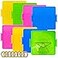 Oopsu 8 Pack Plastic Mathematical Manipulative Material Array Block Geo Board with 80 Latex Bands for Kids4 Colors