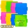 Oopsu 8 Pack Plastic Mathematical Manipulative Material Array Block Geo Board with 80 Latex Bands for Kids4 Colors