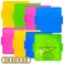 Oopsu 8 Pack Plastic Mathematical Manipulative Material Array Block Geo Board with 80 Latex Bands for Kids4 Colors