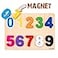 Driddle Magnetic Wooden Educational Number Puzzle Learn Numbers Color Recognition Toy Toddler Preschool Game Kids Montessori Education