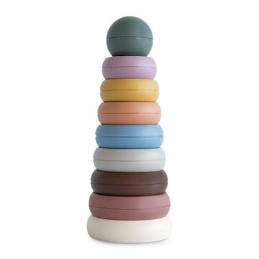 mushie Stacking Rings Toy Made in Denmark Rustic