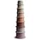 mushie Stacking Cups Toy 8pcs Made in Denmark Petal